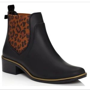 Kate Spade Sedgewick Leopard Rain Bootie Size 6